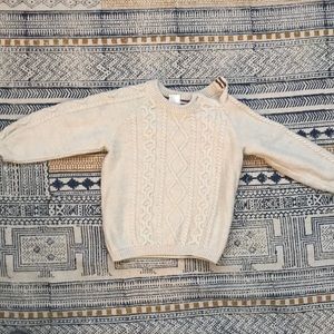 Cable knit sweater